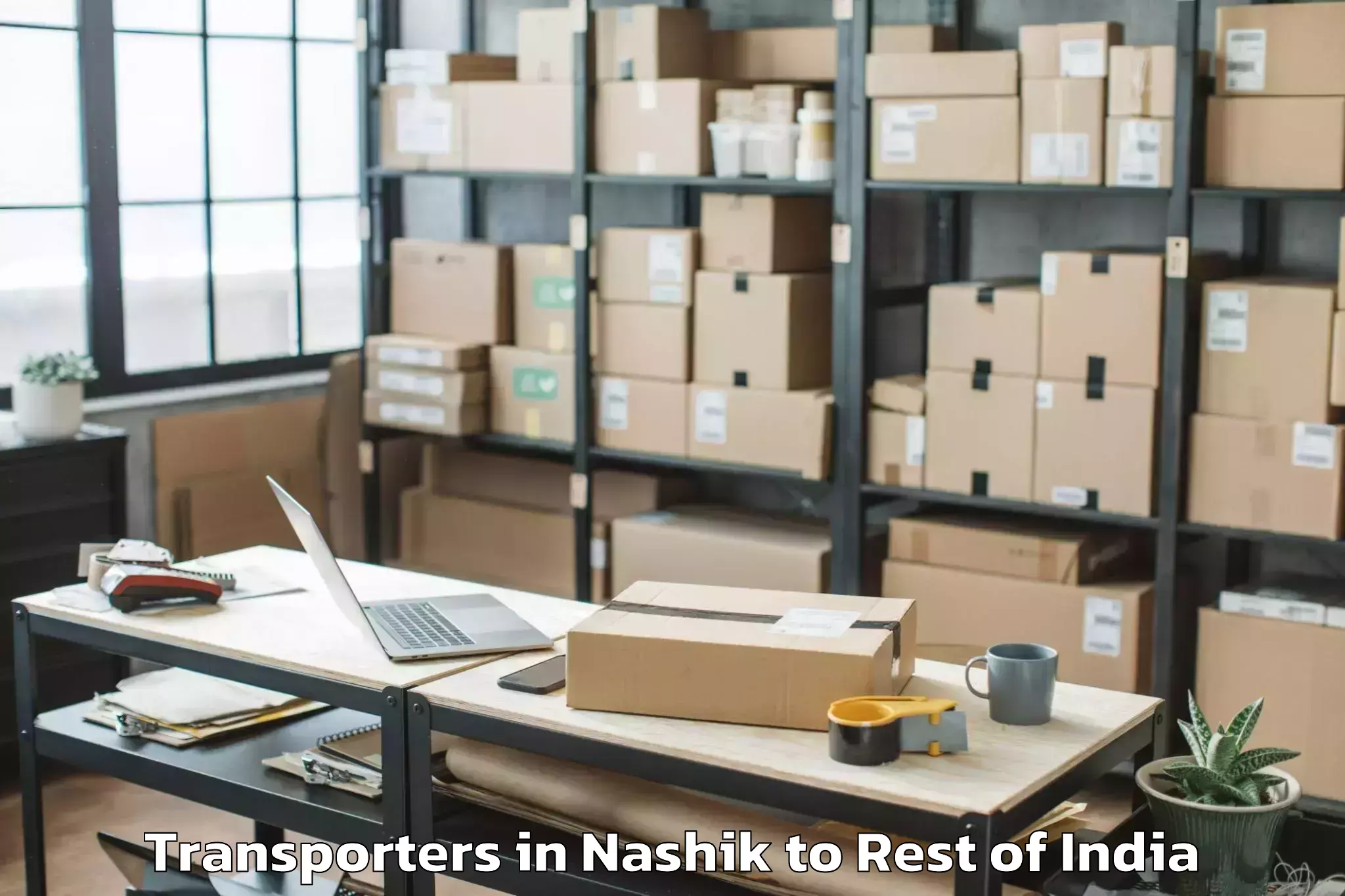 Book Nashik to Along Transporters Online